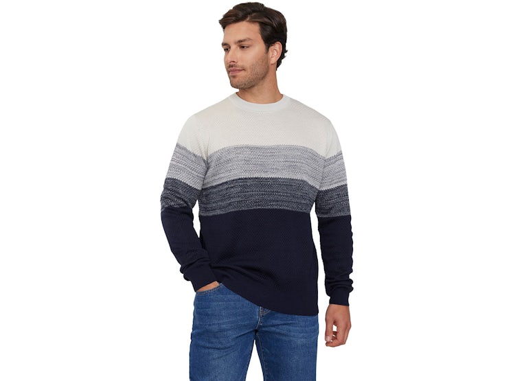 Ripley - SWEATER HOMBRE NAVY BLOQUES